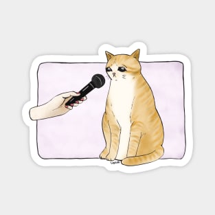 Cat Interview Magnet