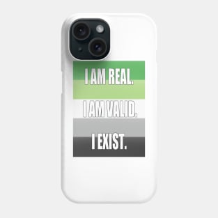 Aromantic pride: I am... Phone Case