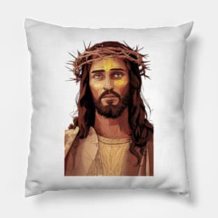 Jesus full color Pillow