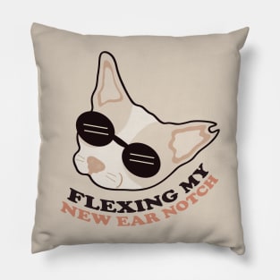 Spay/Neuter Cat Ear Notch (Shop for a Cause!) Pillow