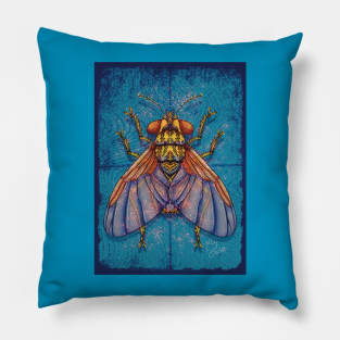 Surreal Insect - Fruit Fly Pillow