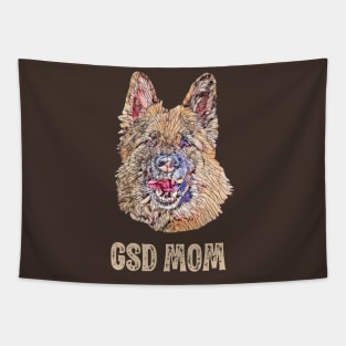 GSD Mom - German Shepherd Dog Mom Design Tapestry