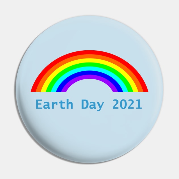 Earth Day 2021 Rainbow Pin by ellenhenryart