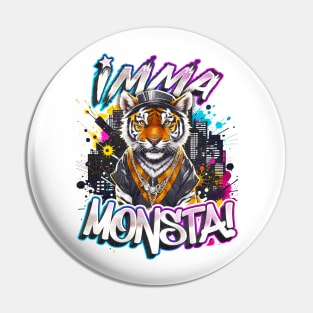 Imma Monsta! TIGER | Whitee | by Asarteon Pin