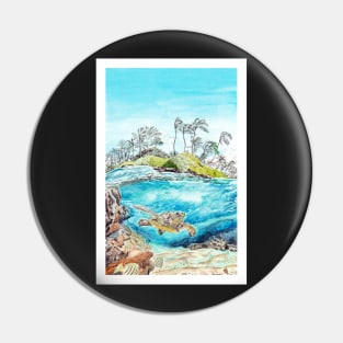 Hawaii Beach Pin