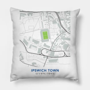 Map Desing of Portman Road Pillow