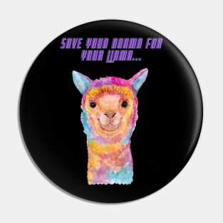 Drama Llama Pin