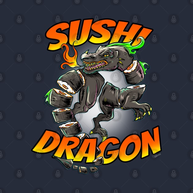 Sushi Dragon Graphic by FerMinem