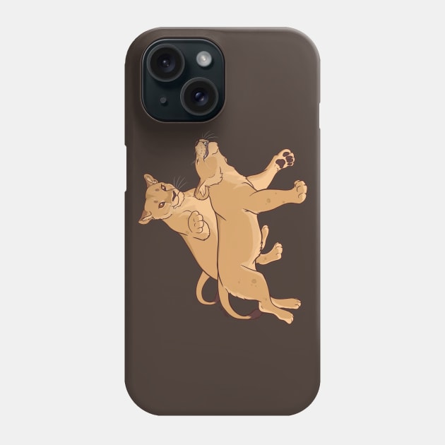 Playful Felines Phone Case by TaksArt