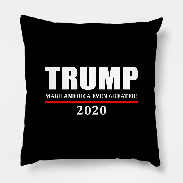 Donald Trump 2020 Pillow by evermedia