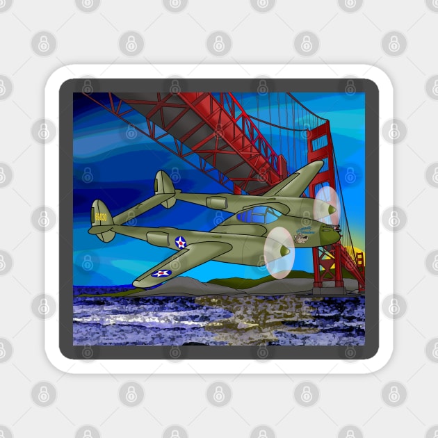 P-38 at Golden Gate Magnet by lytebound