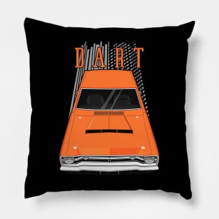 Dodge Dart 1968 - orange Pillow