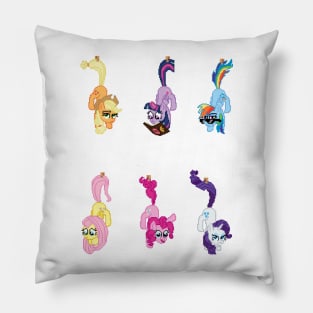 Hanging Pixel Ponies (stickers) Pillow