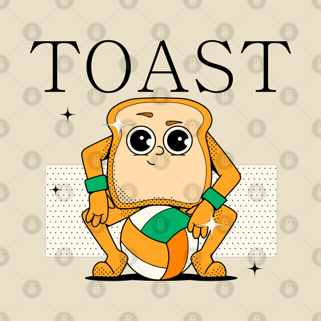 Hand Drawn Toast Fun by Mako Design 