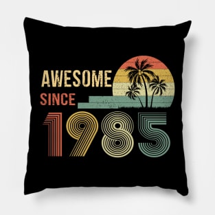 37 Years Old Awesome Since 1985 Gifts 37th Birthday Gift Pillow