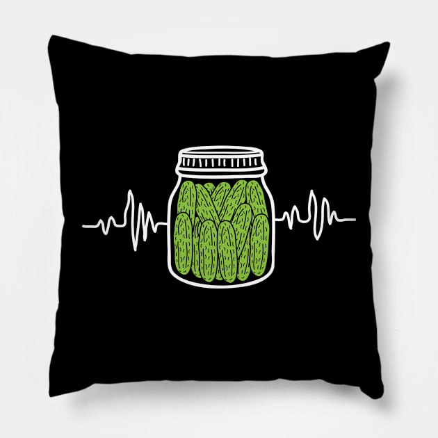 Pickle Jar Heartbeat Pillow by AngelBeez29