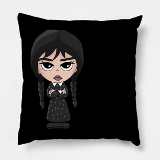 Wednesday chibi Pillow