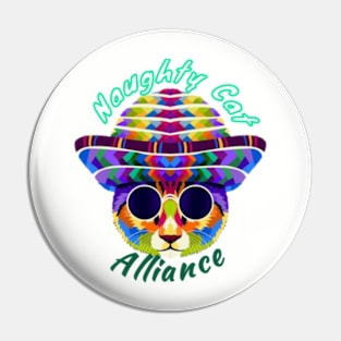 The naughty Cat alliance Pin