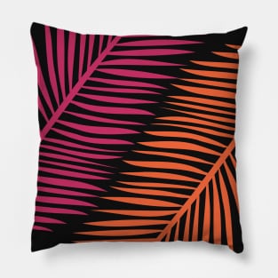 Fire Fronds of Palm Pillow