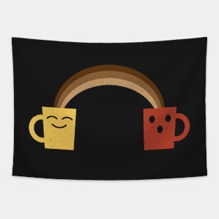 My Coffee Needs Coffee Funny Caffeine Rainbow Tapestry