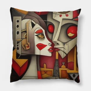 Cubism in the style of Picasso Pillow