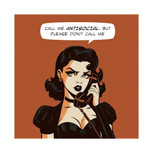 Comic antisocial don't call T-Shirt