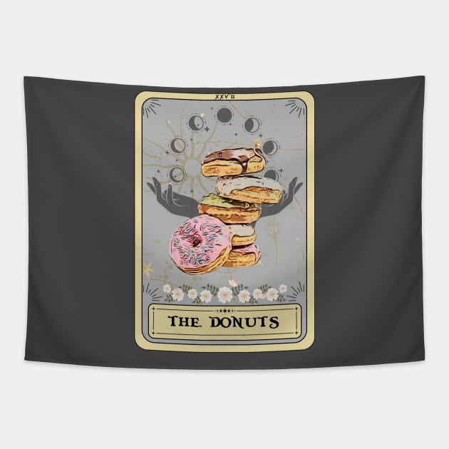 the Donuts Tarot Card, Donuts Lover Tapestry by AlquimiaDesign