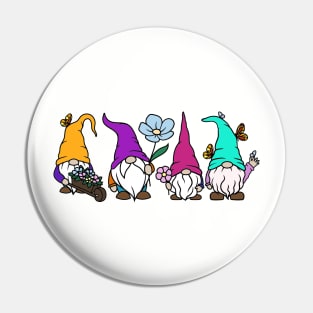 Colorful Gnomes Pin