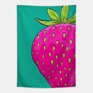 Retro Strawberry Tapestry