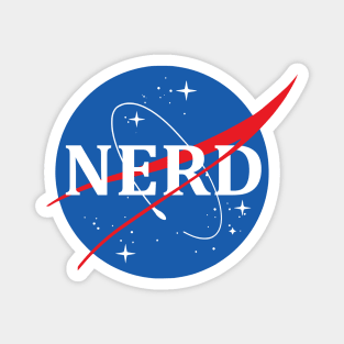 Nasa Nerd Logo Magnet