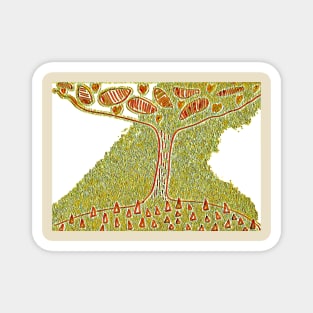 Four Seasons Pt3 - Tree of Autumnal Love Magnet