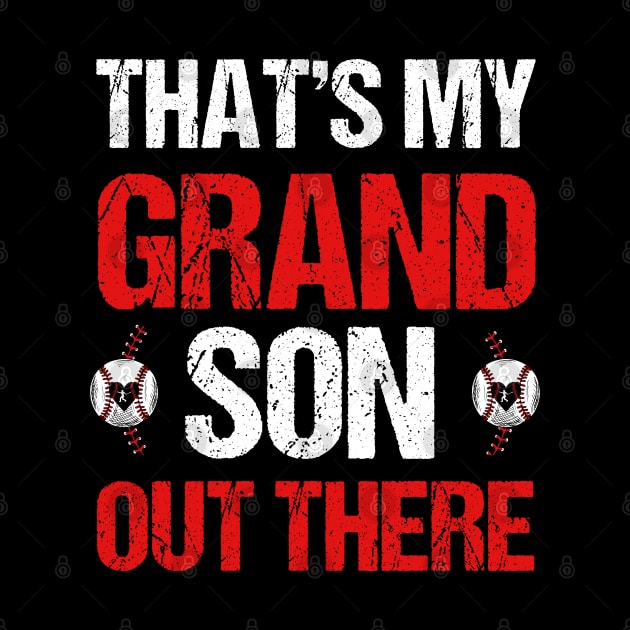 Women's Baseball Grandma That's My Grandsons Out There baseball mom, mama,mother by Emouran