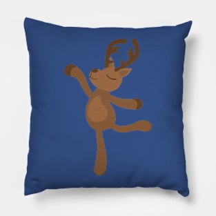 Reindeer doing ballet Pillow