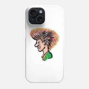 face caricature cartoon portrait Phone Case