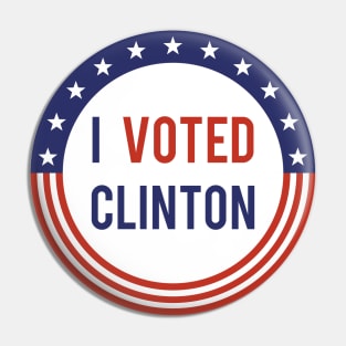 I Voted Clinton Pin