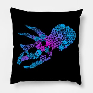 Dia De Los Muertos Triceratops Skull Pillow