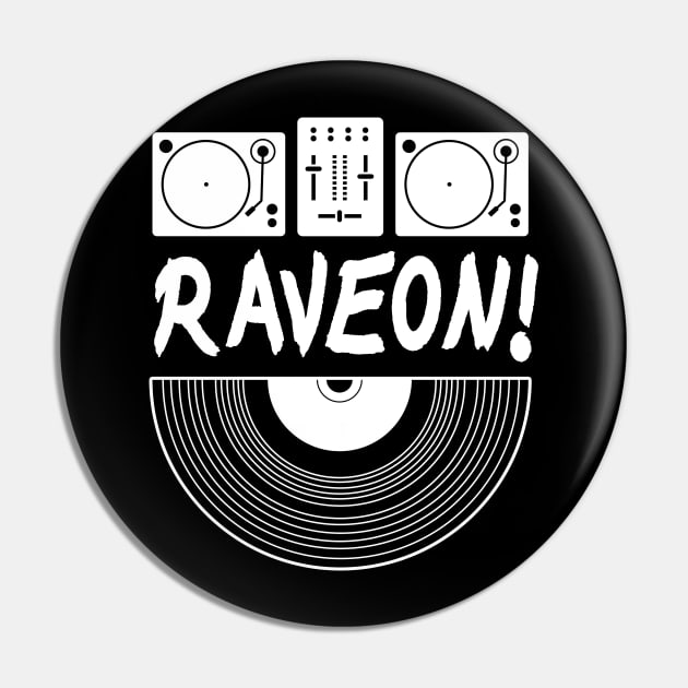 Vinyl DJ Rave Pin by T-Shirt Dealer