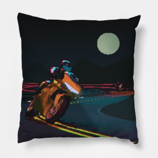 Motorcycle Chase Pillow