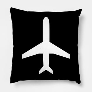 Simple airplane design logo Pillow