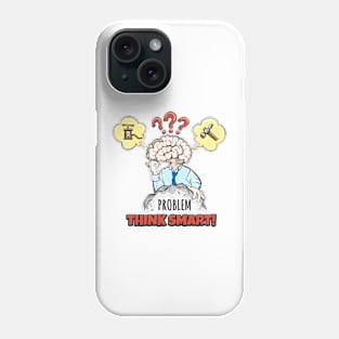 Human brain in thinking process tries to solve a complex problem Phone Case