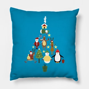 Funny Christmas tree Pillow