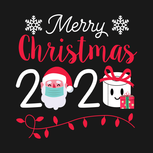 Merry Christmas 2020 Santa FaceMask Toilet Paper Light Gift Funny Quarantine Christmas by mittievance