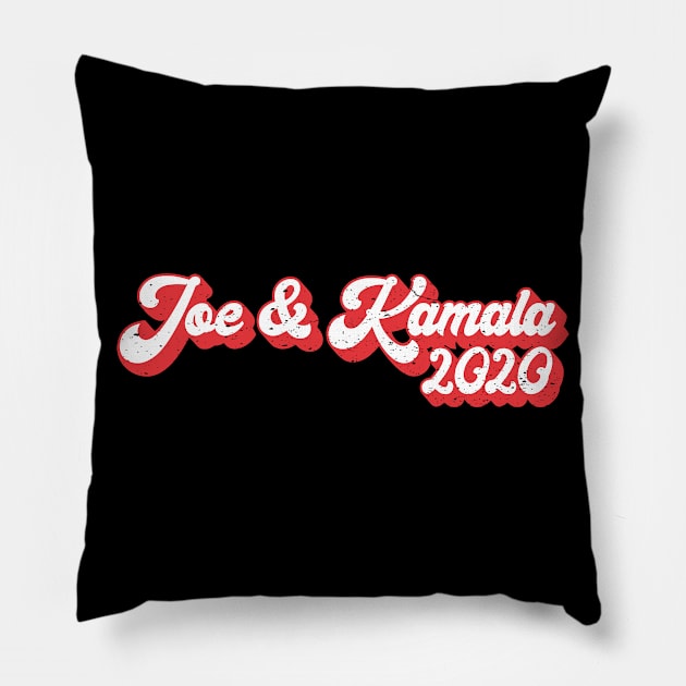 Joe & Kamala 2020, Vote Biden Harris 2020 Pillow by KawaiinDoodle