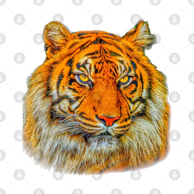 Sumatran Tigers Head by dalyndigaital2@gmail.com