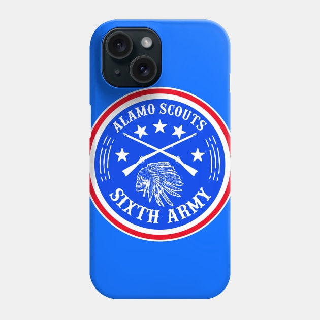 ALAMO SCOUTS 6TH ARMY LOGO DESIGN Phone Case by theanomalius_merch