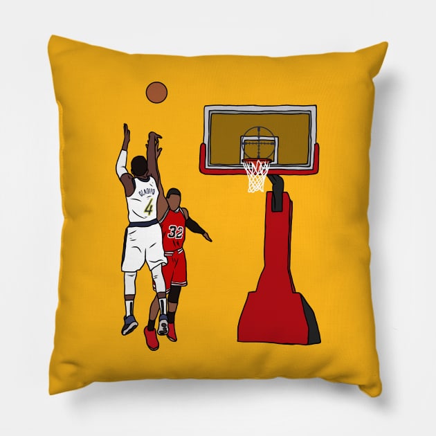 Victor Oladipo Game Winner vs. Chicago Pillow by rattraptees