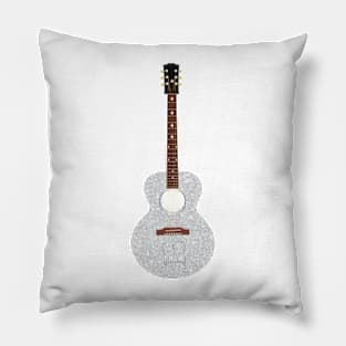 Taylor Swift The Eras Tour Fearless Era Silver 13 Guitar Pillow