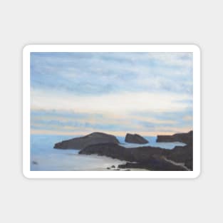 Playa de Borru, Asturias, Northern Spain: early morning Magnet