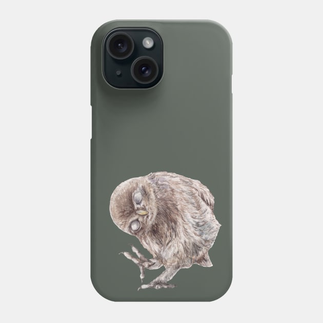 Funny Little Owl Phone Case by wanderinglaur