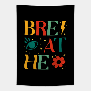 Breathe colorful Tapestry